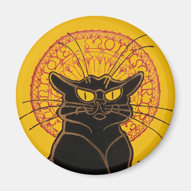 Theophile Steinlen - Le Chat Noir Vintage Magnet (Front)