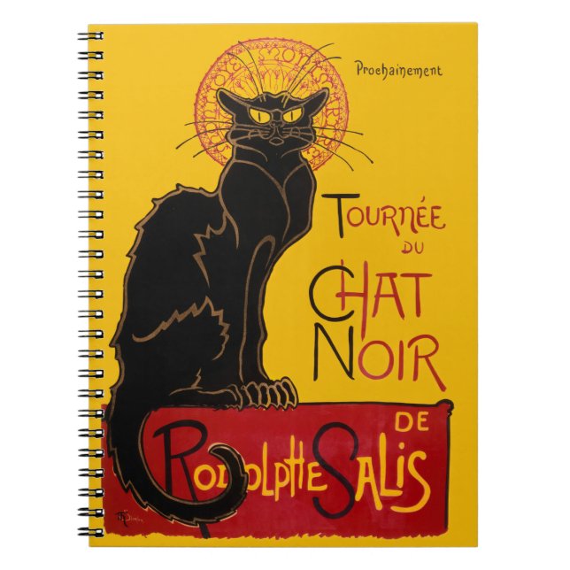 Theophile Steinlen - Le Chat Noir Vintage Notebook (Front)