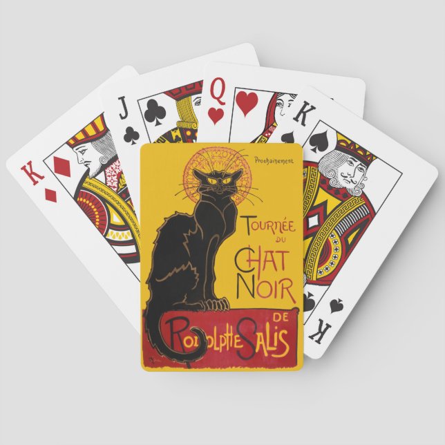 Theophile Steinlen - Le Chat Noir Vintage Playing Cards (Back)