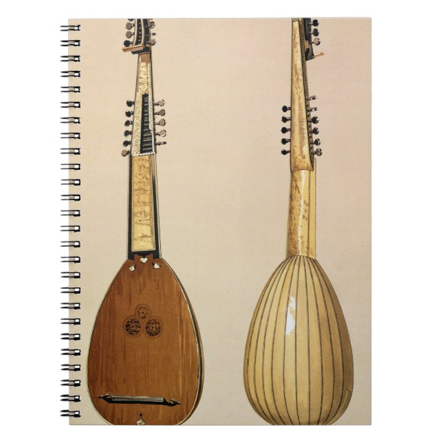 Theorbo, made by Giovanni Krebar, Padua, 1629, fro Notebook (Front)