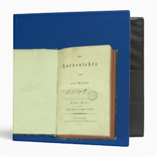 Theory of Colours, 1810 Binder