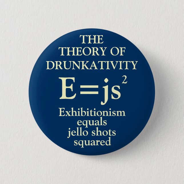 Theory of Drunkativity 2 Inch Round Button (Front)
