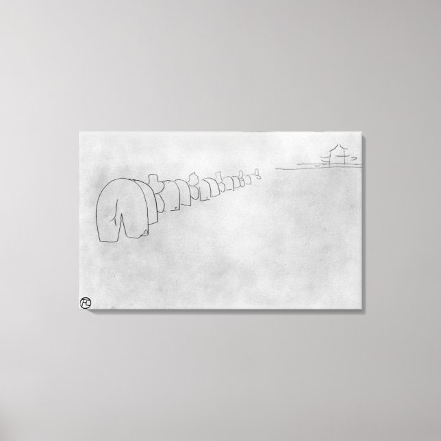 Theory of Elephants, 1896 Canvas Print (Front)