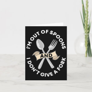 Theory Spoonie Chronic Illness Fibromyalgia Awaren Card