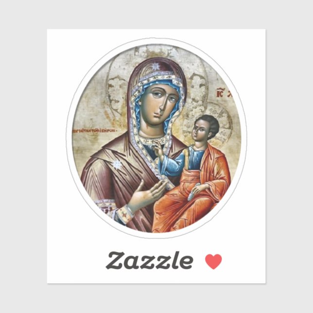 Theotokos and the Christ Child Orthodox Icon (Sheet)