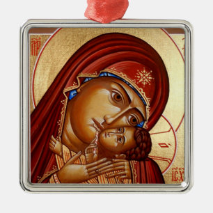 Theotokos Metal Ornament