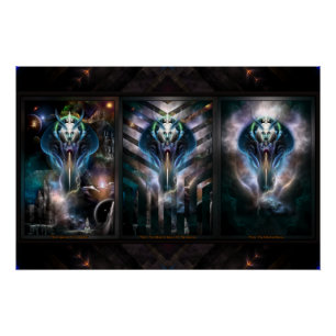 Thera Queen Fractal Trilogy 2XFrame Poster