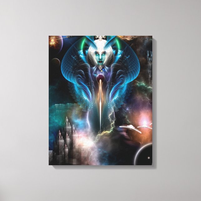 Thera Queen Of The Galaxy Canvas Print (Front)