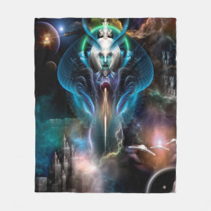 Thera Queen Of The Galaxy Fleece Blanket