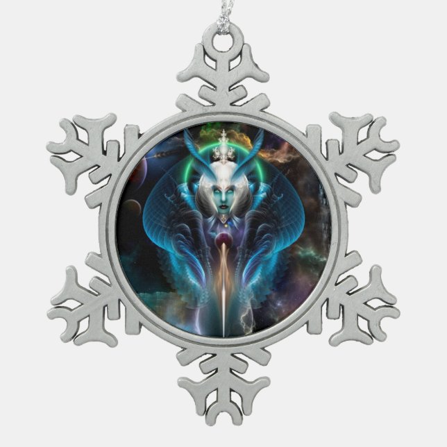 Thera Queen Of The Galaxy Snowflake Ornament (Front)