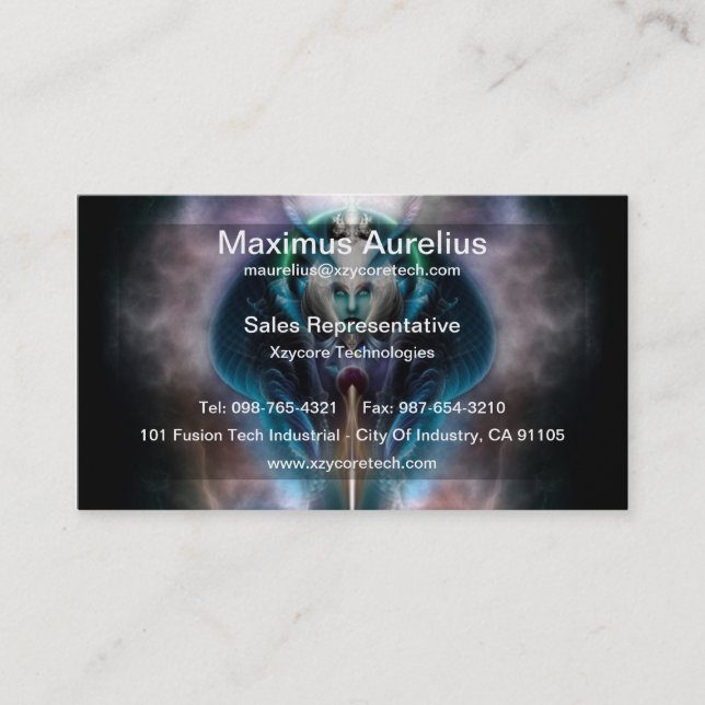Thera The Ethereal Queen Business Cards (Front)