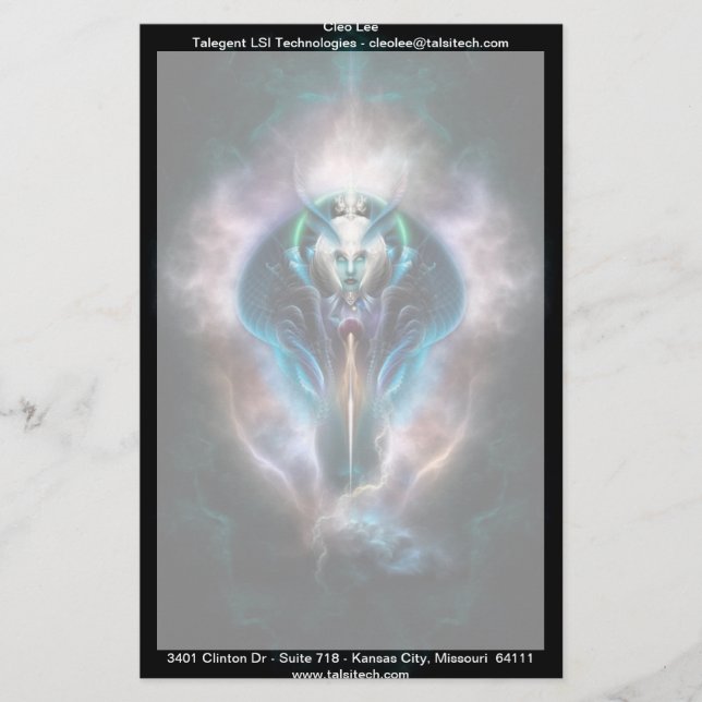 Thera The Ethereal Queen Stationery (Front)