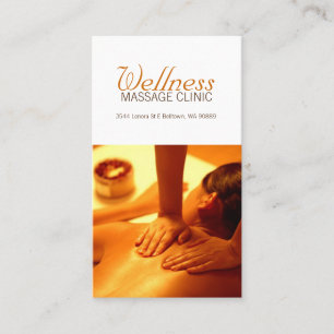 Thérapeute de massage, Clinique, Carte de visite d
