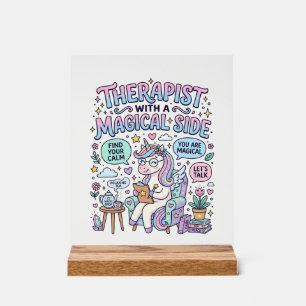 Thérapeute Licorne avec un Cadeau Magique sur le C