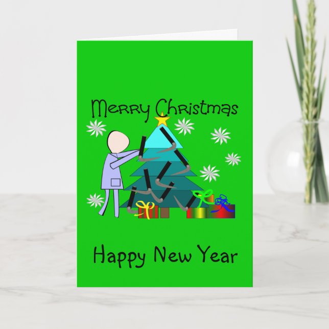 Thérapeute respiratoire Cartes de Noël amusantes (Devant)