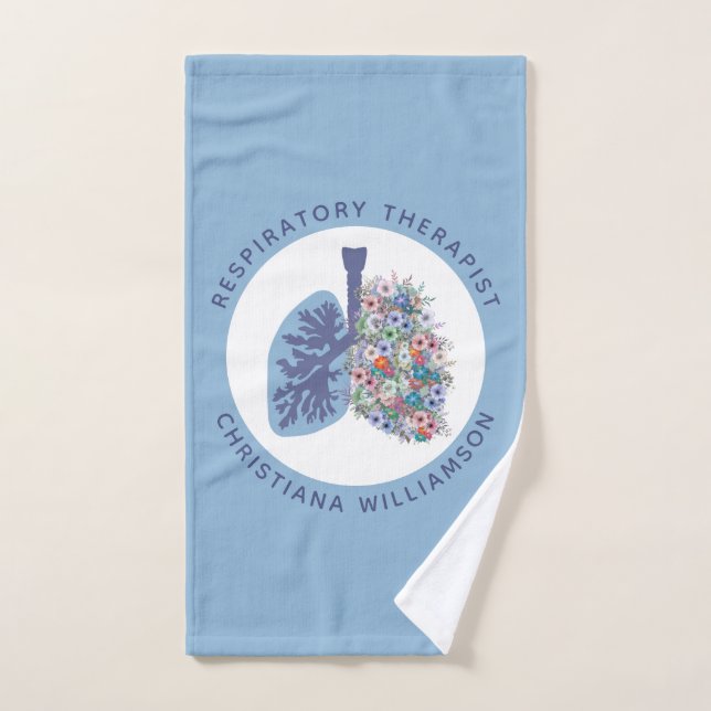 Thérapeute respiratoire personnalisée Poumons flor (Serviette à main)