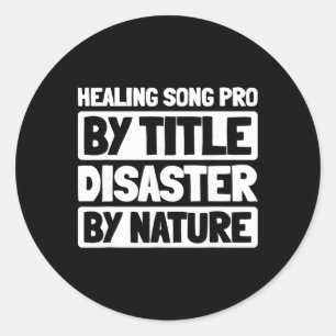 Therapeutic Music Healing Mental Health - Music Th Classic Round Sticker