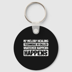 Therapeutic Music Healing - Mental Health Music Th Keychain
