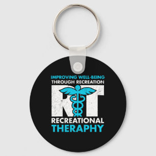 Therapeutic Recreation Recreational Therapy Month Keychain
