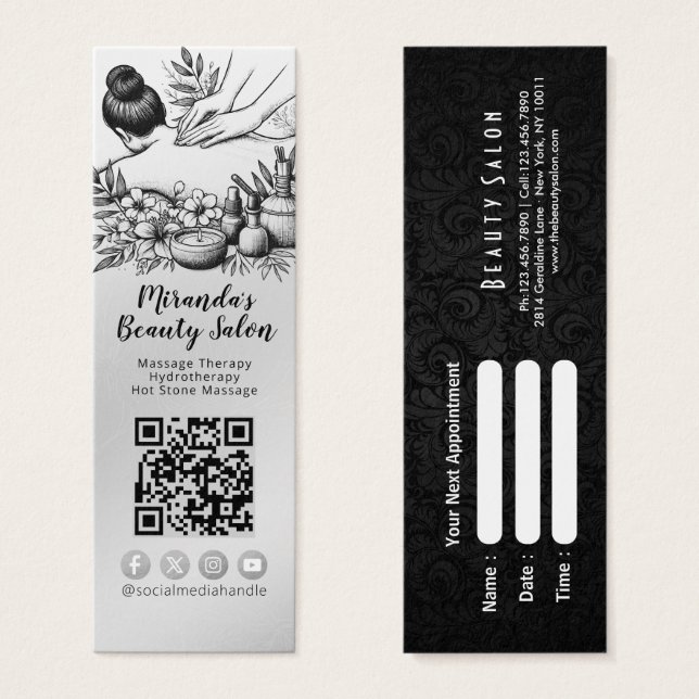 Thérapie de Massage Mains de Guérison Energie Spa  (Devant & derrière)