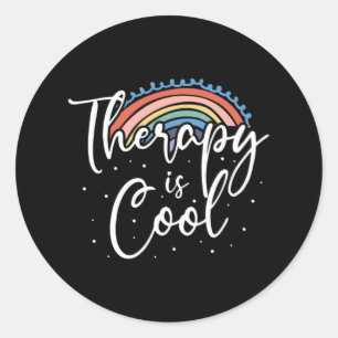Therapies Mind Stability Awareness  Classic Round Sticker