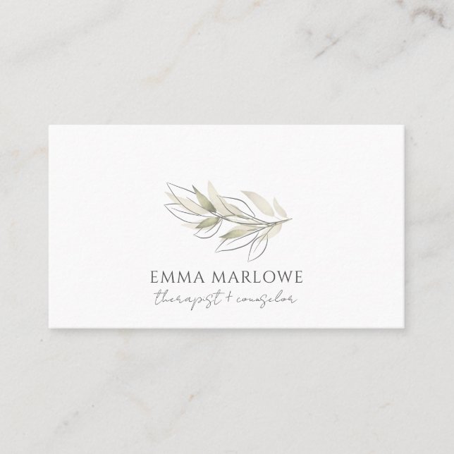Therapist Counsellor Business & Appointment Card (Front)