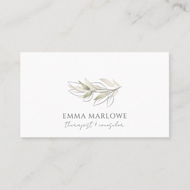 Therapist Counsellor Business & Appointment Card (Front)