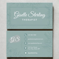 Therapist Counselor Floral Botanical
