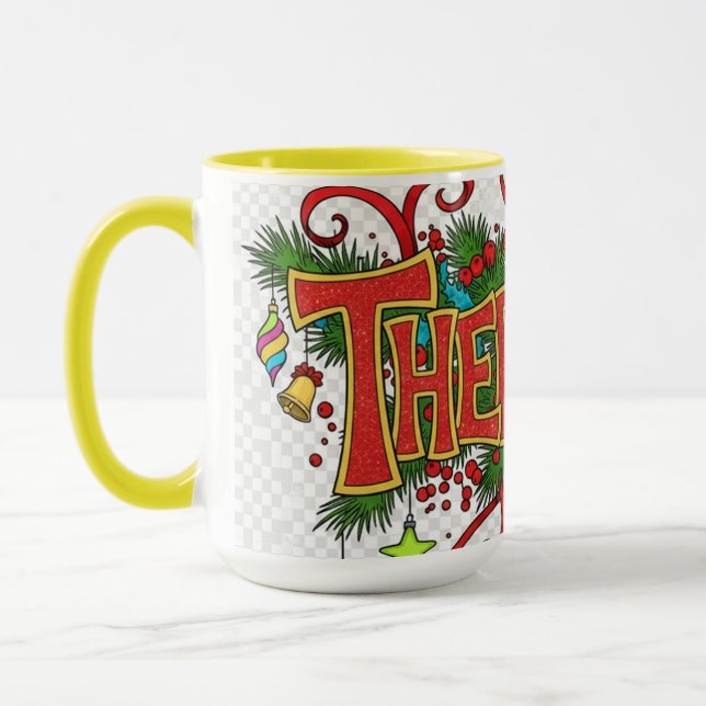 Therapist- Cute Festive Professionals Mug  (Left)