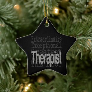 Therapist Extraordinaire Ceramic Ornament