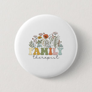 Therapist Family Therapy Mental Health 2 Inch Round Button