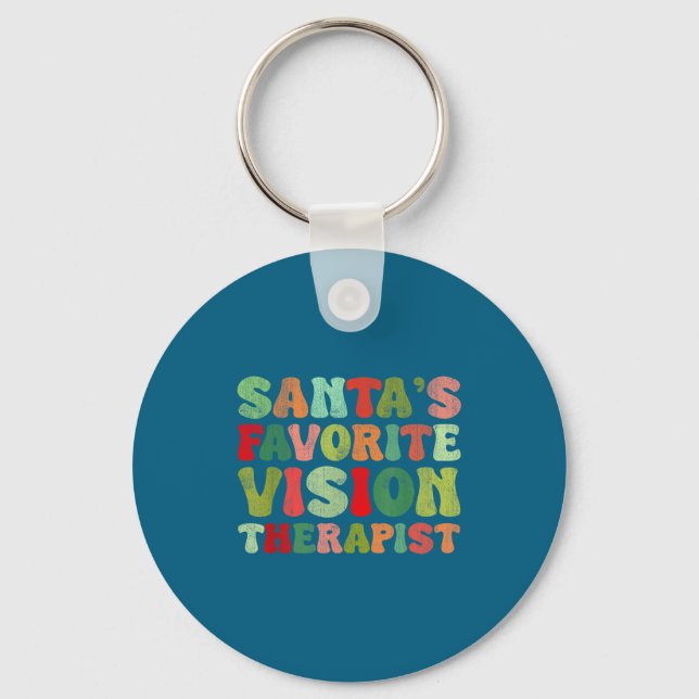 Therapist Santa Vision Favorite Keychain (Front)