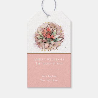 Therapist Spa Succulent Yoga Healing Hang Tag