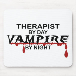 Therapist Vampire by Night Mouse Pad