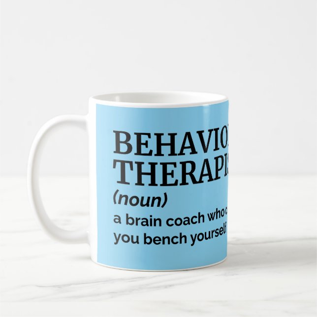 Thérapiste Définition Drôle Bureau Mug (Gauche)