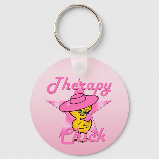 Therapy Chick #8 Keychain (Front)