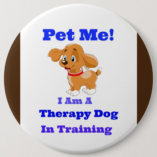 Therapy dog in training Button (Front)