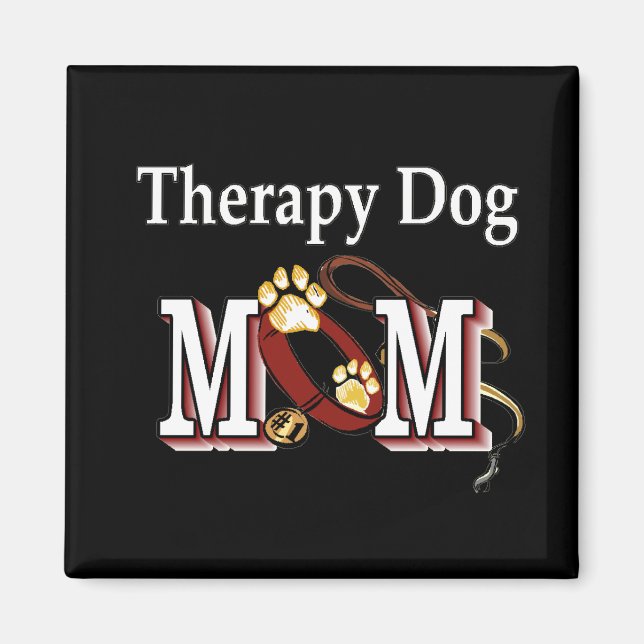Therapy Dog Owners Gifts Magnet (Front)