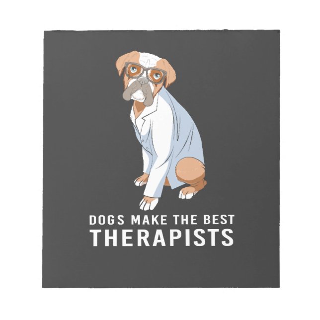 Therapy Dog Psychology Therapist Notepad (Front)