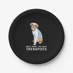 Therapy Dog Psychology Therapist Paper Plate