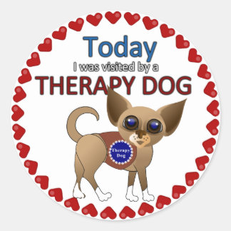 Therapy Dog Souvenir Sticker