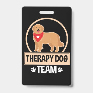 Therapy Dog Team Badge