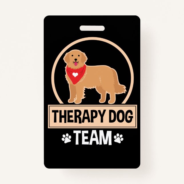 Therapy Dog Team Badge (Front)