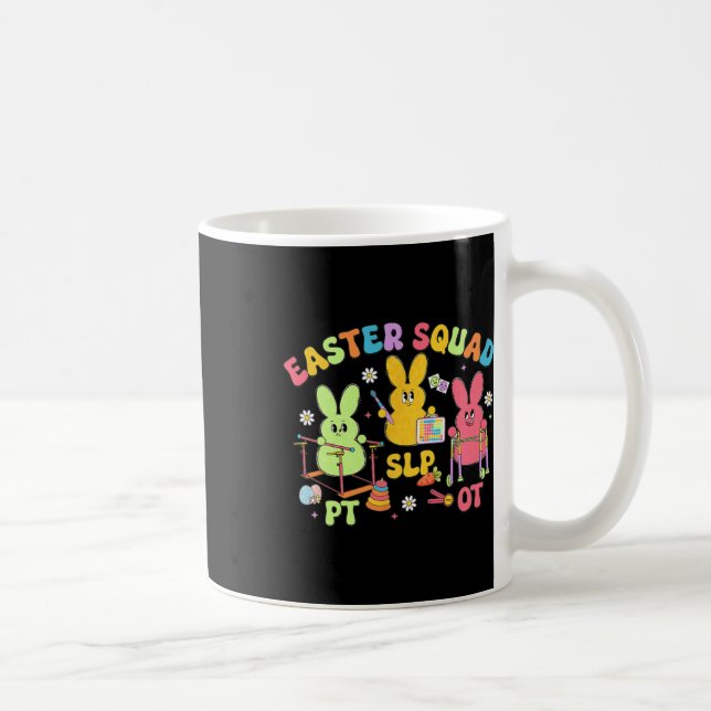 Therapy Easter Squad Slp Ot Pt Team Bunny Physical Coffee Mug (Right)