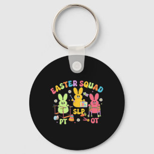 Therapy Easter Squad Slp Ot Pt Team Bunny Physical Keychain