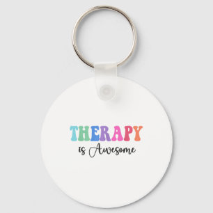 Therapy Is Awesome Self Care Mental Health S Aware Keychain