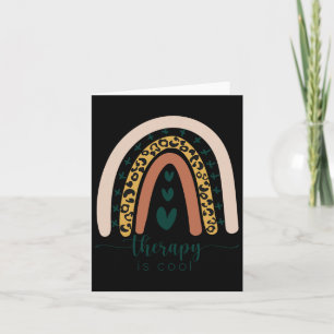 Therapy Is Cool Mental Health Awareness Rainbow Le Card