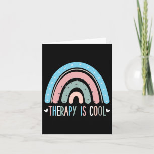 Therapy Is Cool Mental Health Awareness Therapist Card