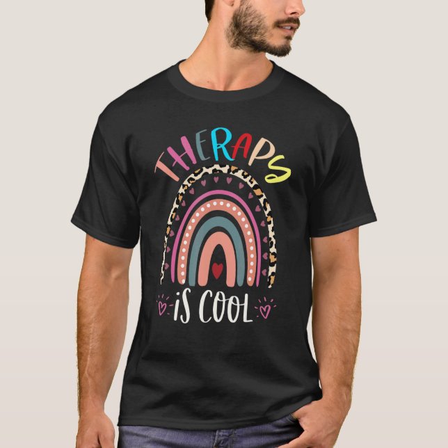 Therapy Is Cool Self Care Mental Health Awareness  T-Shirt (Front)