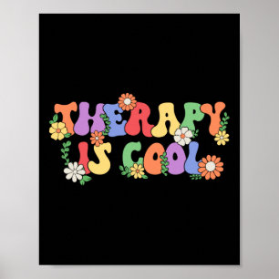 Therapy Is Cool Self Care Mental Health Problems A Poster
